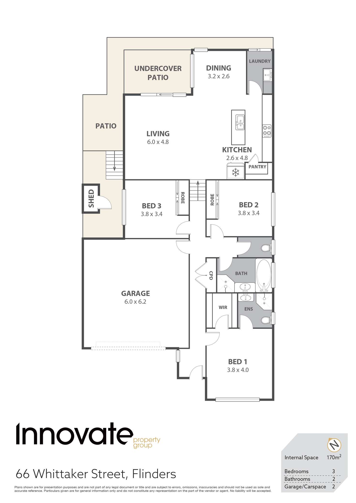 Floorplan of Homely house listing, 66 Whittaker Street, Flinders NSW 2529