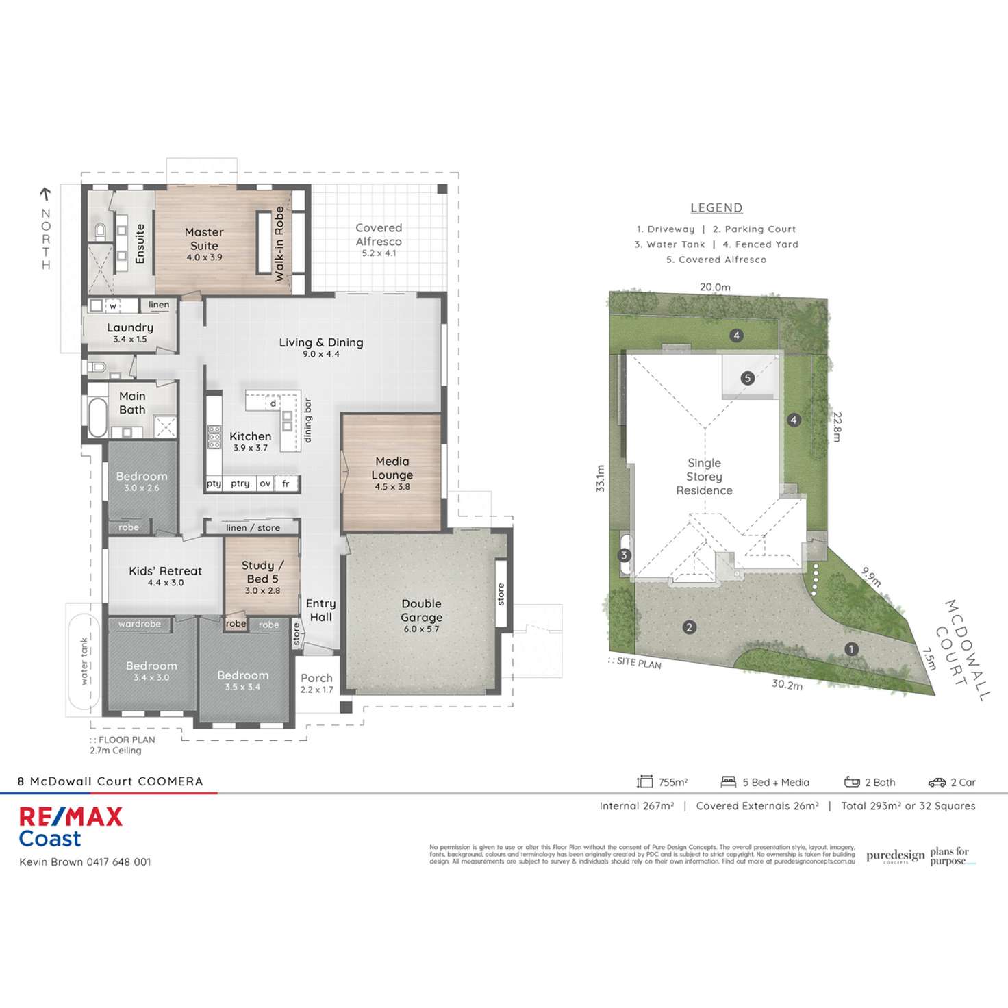 Floorplan of Homely house listing, 8 McDowall Court, Coomera QLD 4209