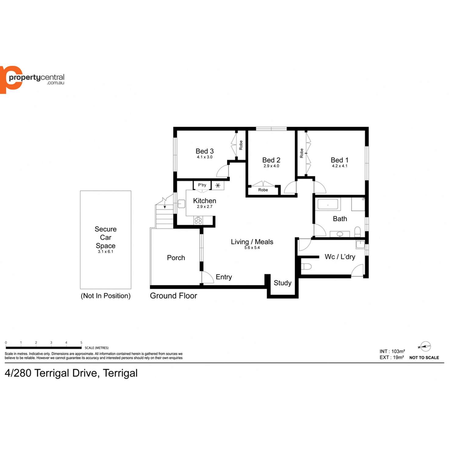 Floorplan of Homely unit listing, 4/280 Terrigal Drive, Terrigal NSW 2260