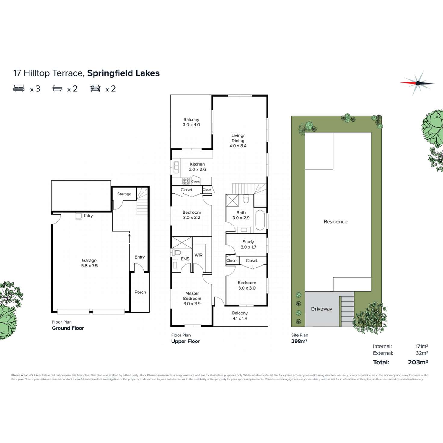Floorplan of Homely house listing, 17 Hilltop Terrace, Springfield Lakes QLD 4300