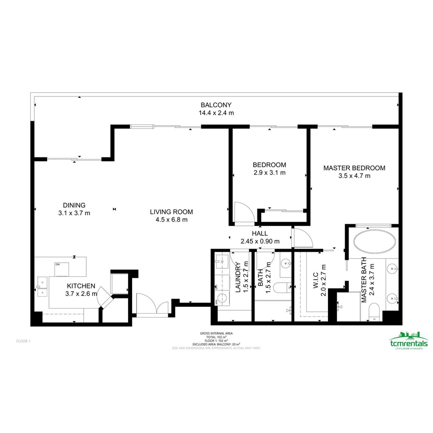 Floorplan of Homely apartment listing, 702/53-57 Esplanade, Cairns City QLD 4870