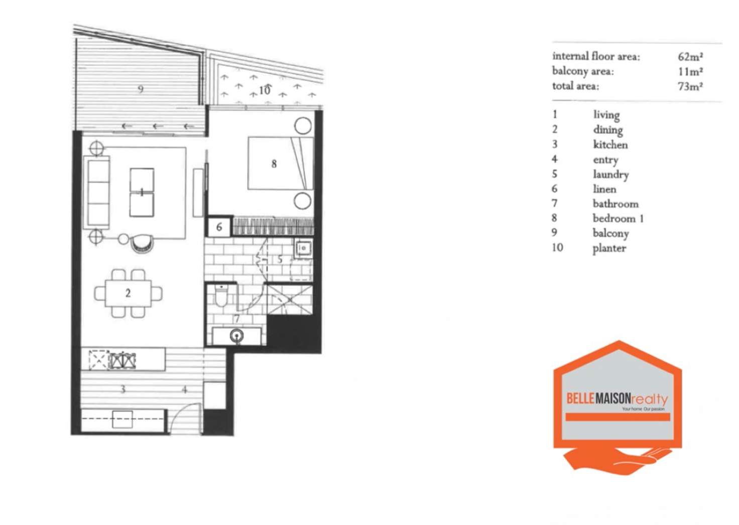 Floorplan of Homely apartment listing, 1306/1328 Gold Coast Highway, Palm Beach QLD 4221