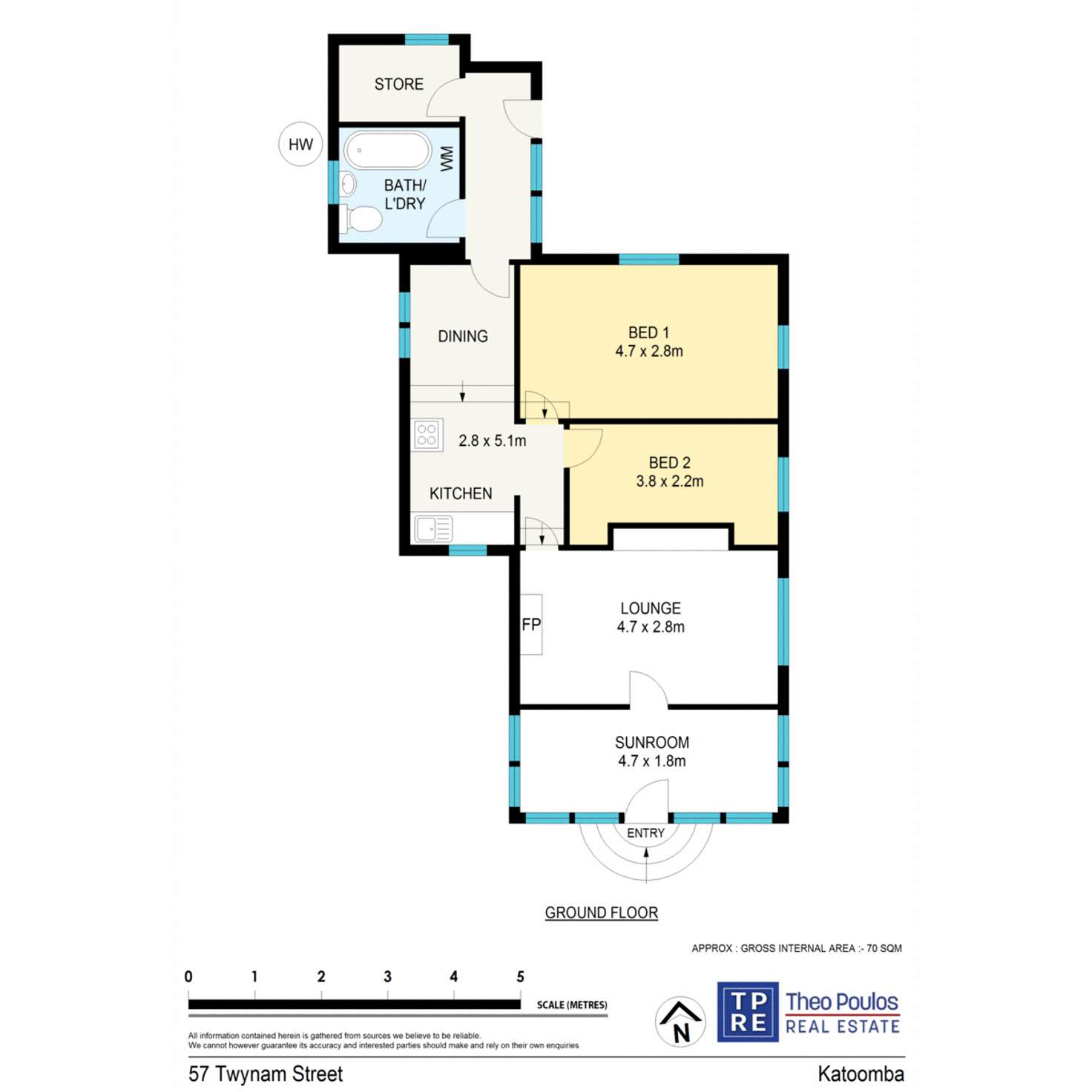 Floorplan of Homely house listing, 57 Twynam Street, Katoomba NSW 2780