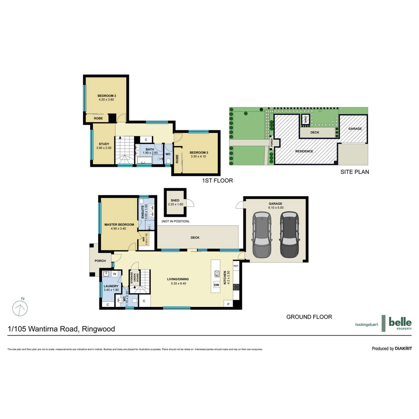 Floorplan of Homely townhouse listing, 1/105 Wantirna Road, Ringwood VIC 3134