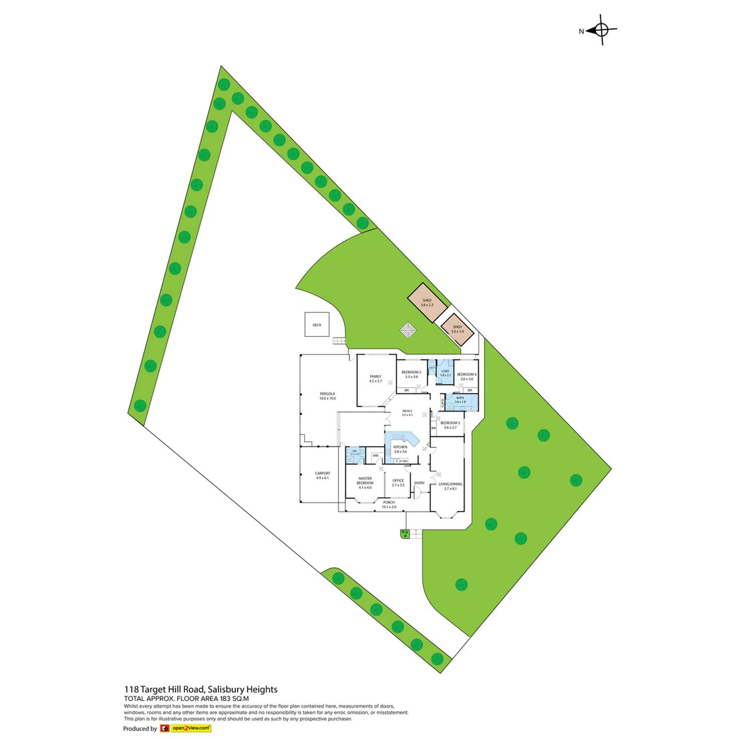 Floorplan of Homely house listing, 118 Target Hill Road, Salisbury Heights SA 5109