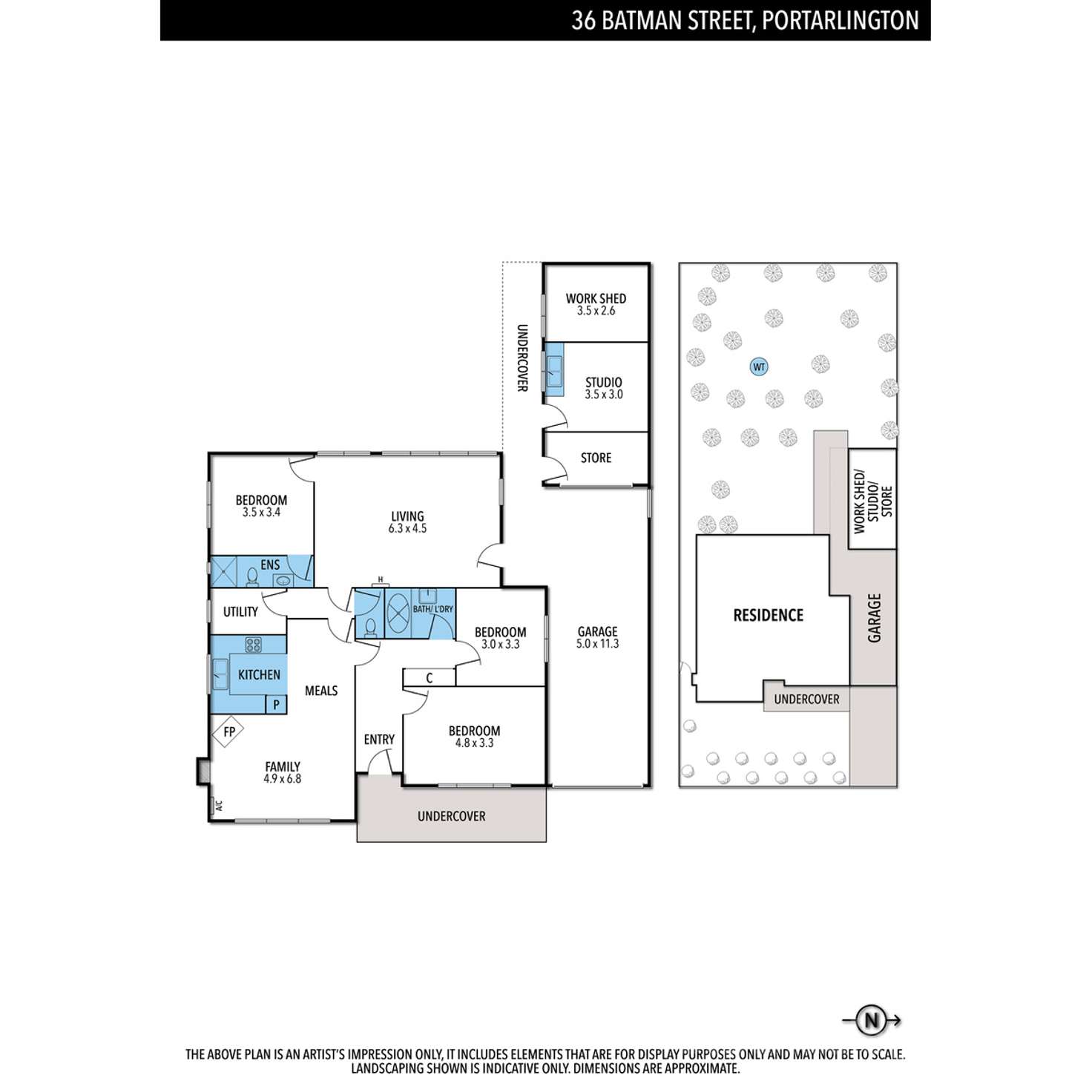 Floorplan of Homely house listing, 36 Batman Street, Portarlington VIC 3223