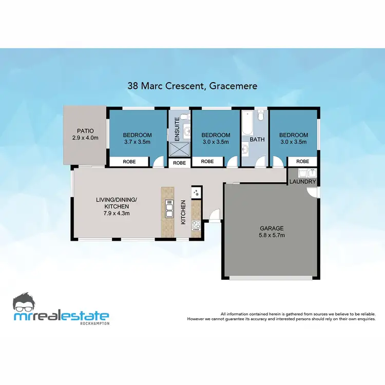 Floorplan of Homely house listing, 38 Marc Crescent, Gracemere QLD 4702