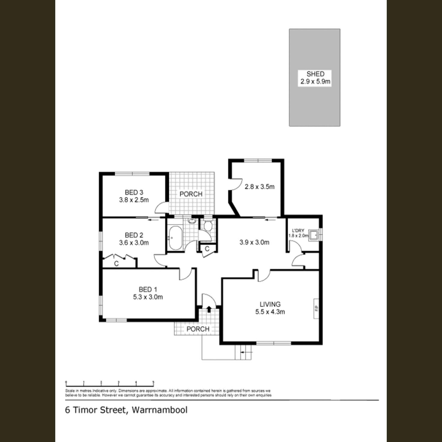 Floorplan of Homely house listing, 6 Timor Street, Warrnambool VIC 3280
