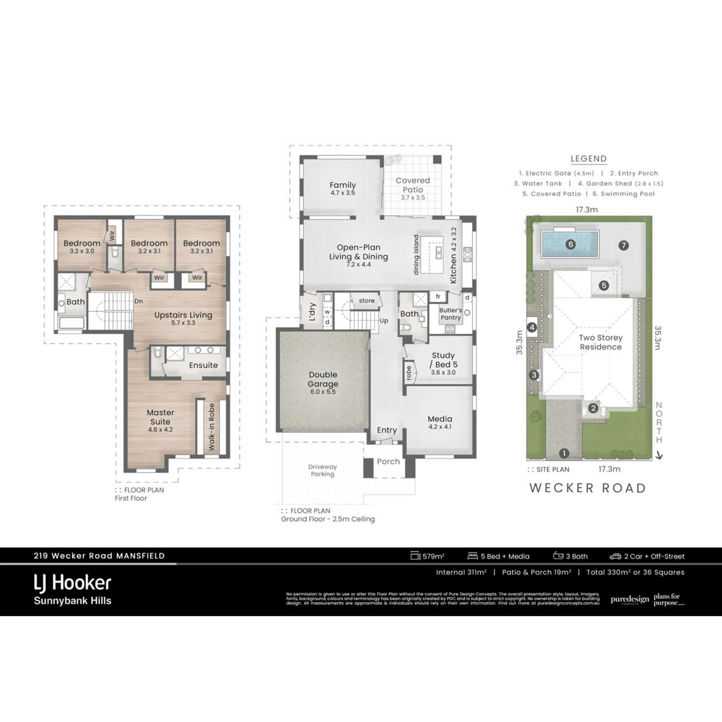 Floorplan of Homely house listing, 219 Wecker Road, Mansfield QLD 4122