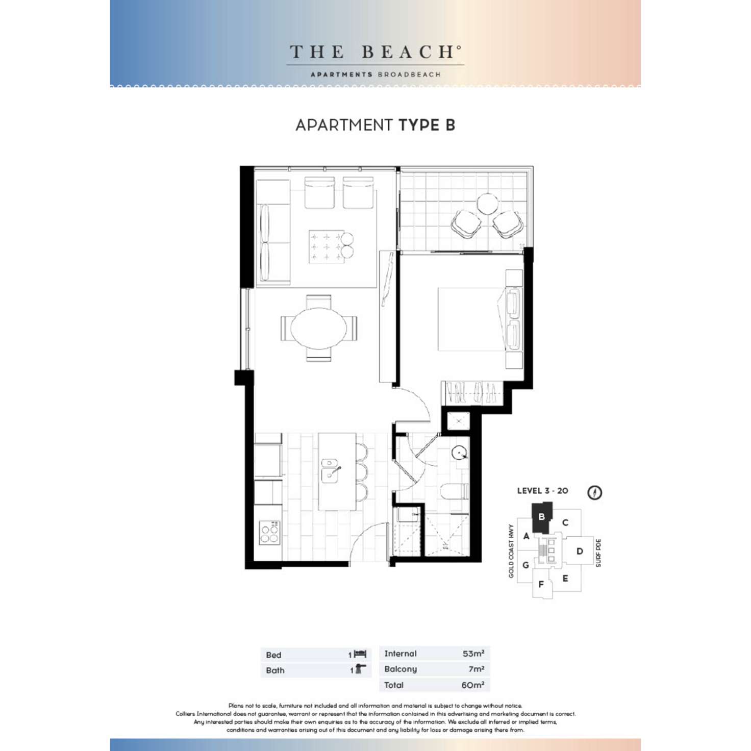 Floorplan of Homely apartment listing, 1102/2663 Gold Coast Highway, Broadbeach QLD 4218