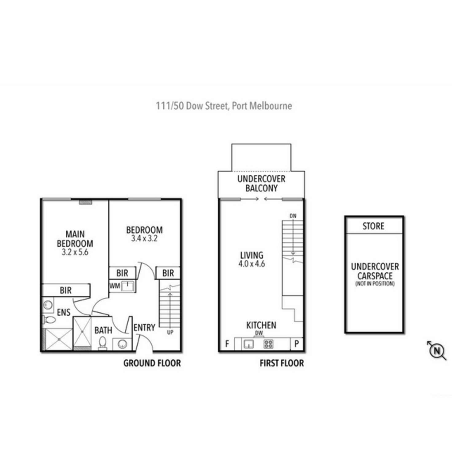 Floorplan of Homely apartment listing, 111/50 Dow Street, Port Melbourne VIC 3207