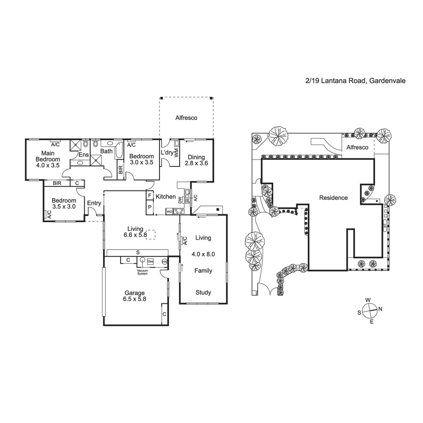 Floorplan of Homely townhouse listing, 2/19 Lantana Road, Gardenvale VIC 3185