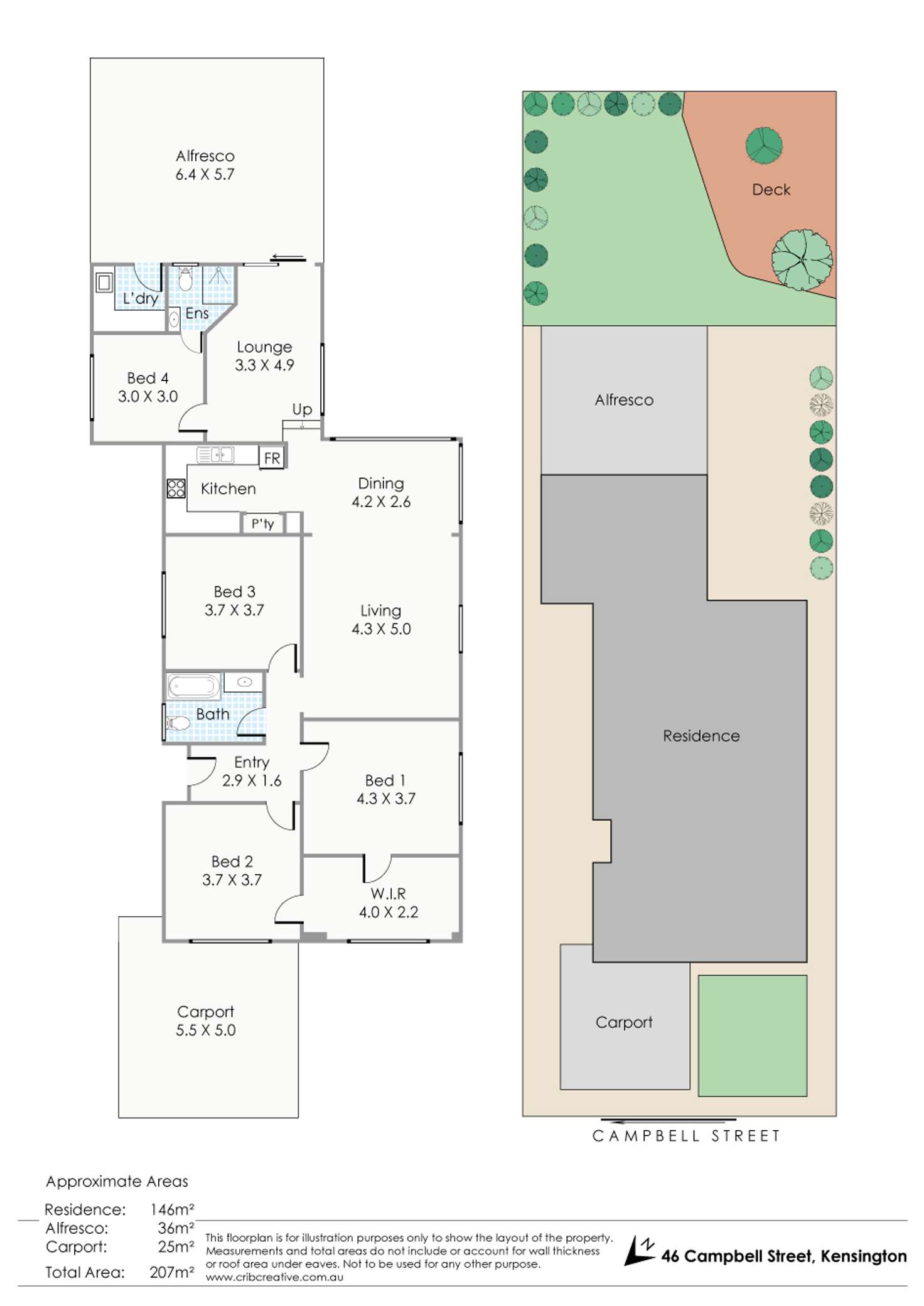Floorplan of Homely house listing, 46 Campbell Street, Kensington WA 6151