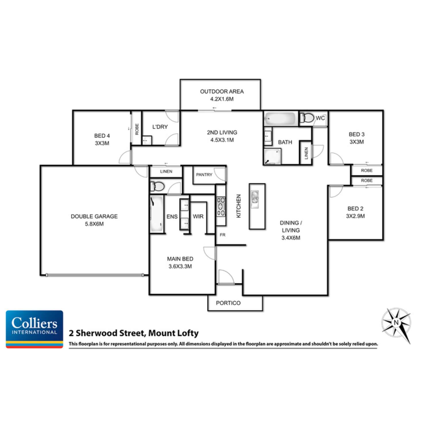 Floorplan of Homely house listing, 2 Sherwood Street, Mount Lofty QLD 4350