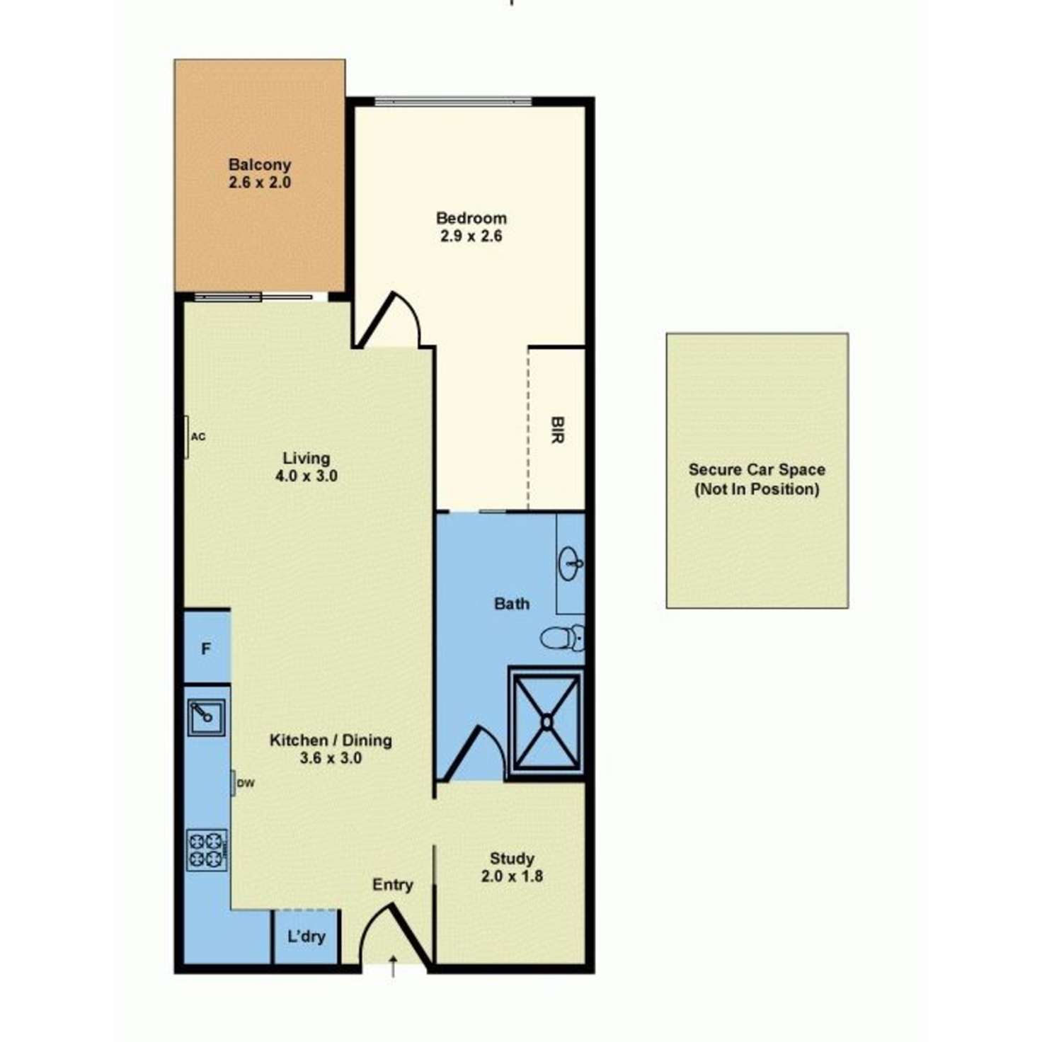 Floorplan of Homely apartment listing, 410/47 Nelson Place, Williamstown VIC 3016