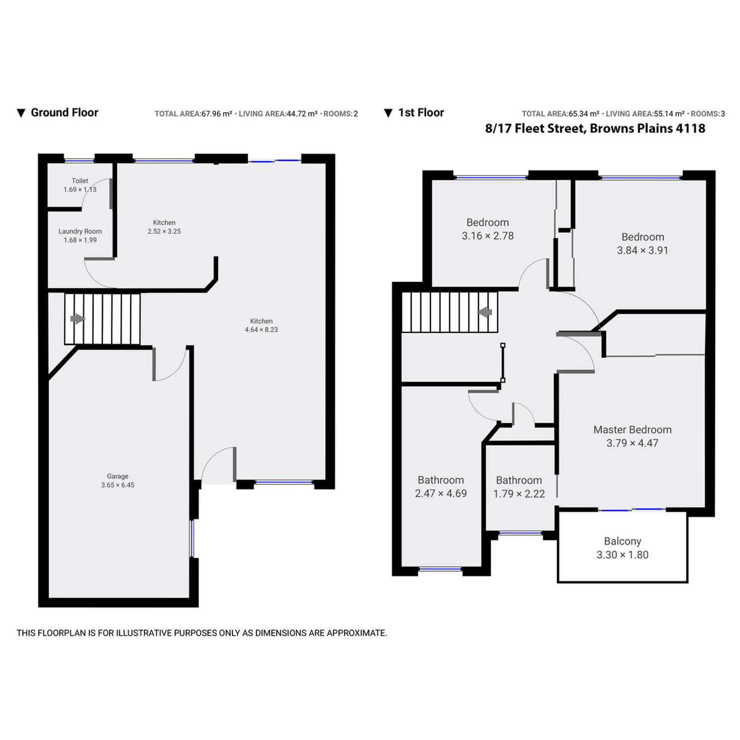 Floorplan of Homely townhouse listing, 8/17 Fleet Street, Browns Plains QLD 4118