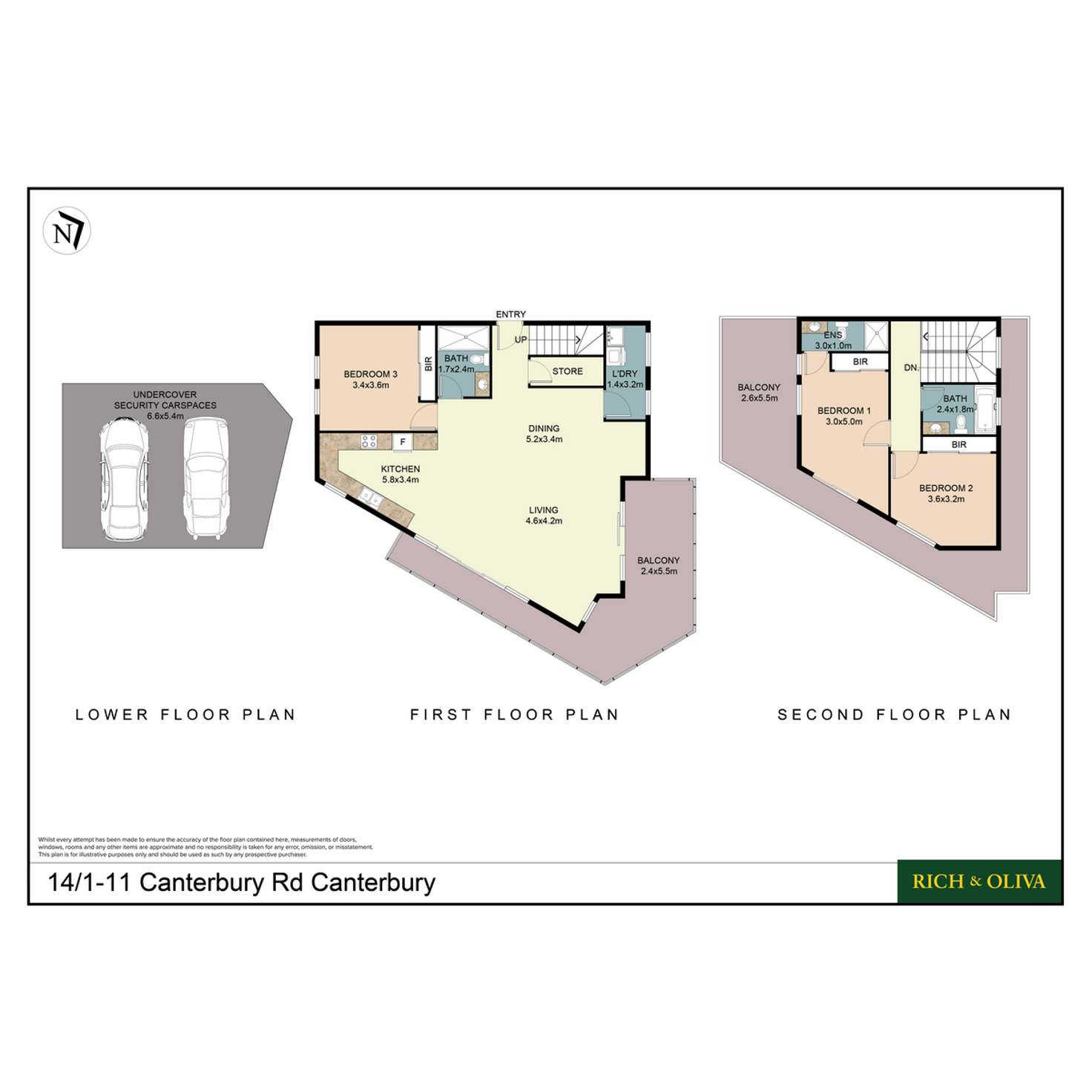 Floorplan of Homely apartment listing, 14/1-11 Canterbury Road, Canterbury NSW 2193