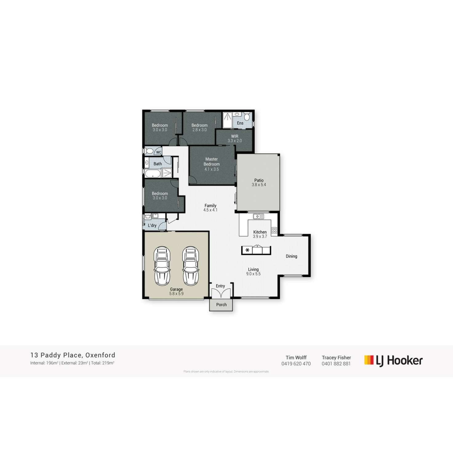 Floorplan of Homely house listing, 13 Paddy Place, Oxenford QLD 4210