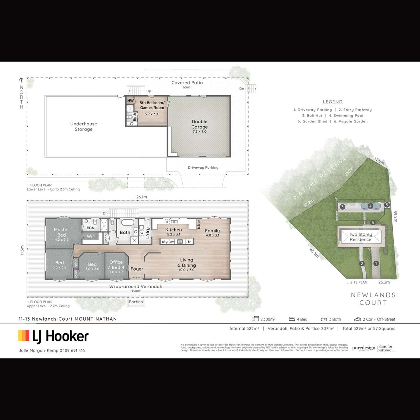 Floorplan of Homely house listing, 11-13 Newlands Court, Mount Nathan QLD 4211