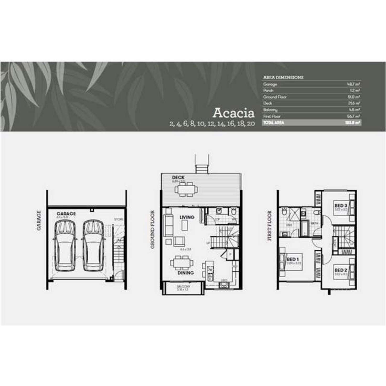 Floorplan of Homely townhouse listing, 16/21 Kersley Road, Kenmore QLD 4069
