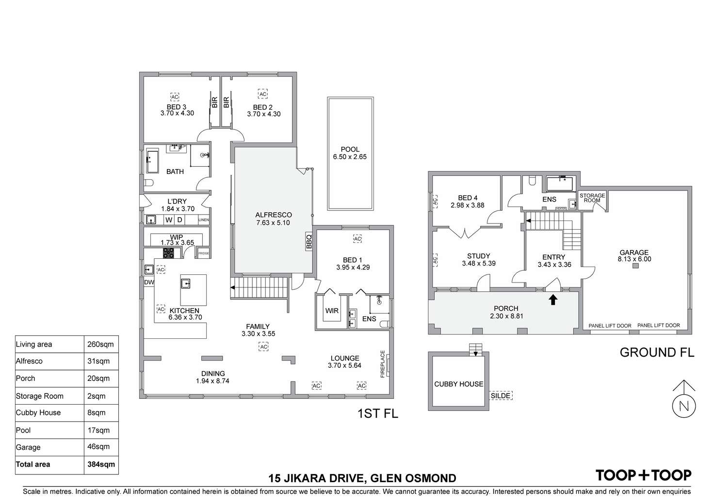 Floorplan of Homely house listing, 15 Jikara Drive, Glen Osmond SA 5064