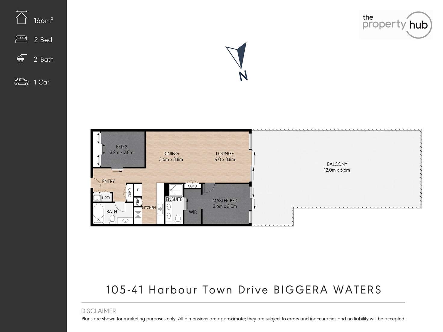 Floorplan of Homely apartment listing, 105/41 Harbour Town Road, Biggera Waters QLD 4216