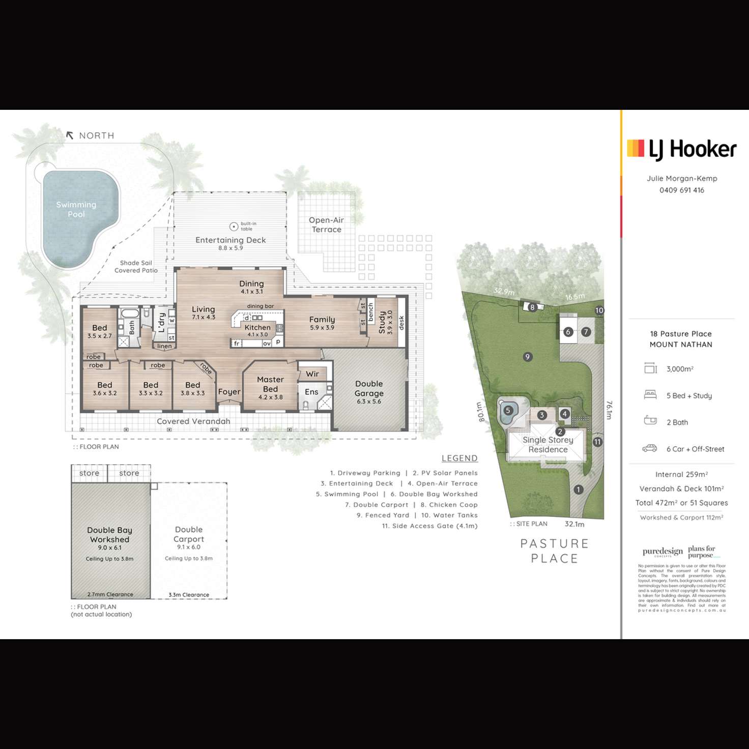 Floorplan of Homely house listing, 18 Pasture Place, Mount Nathan QLD 4211