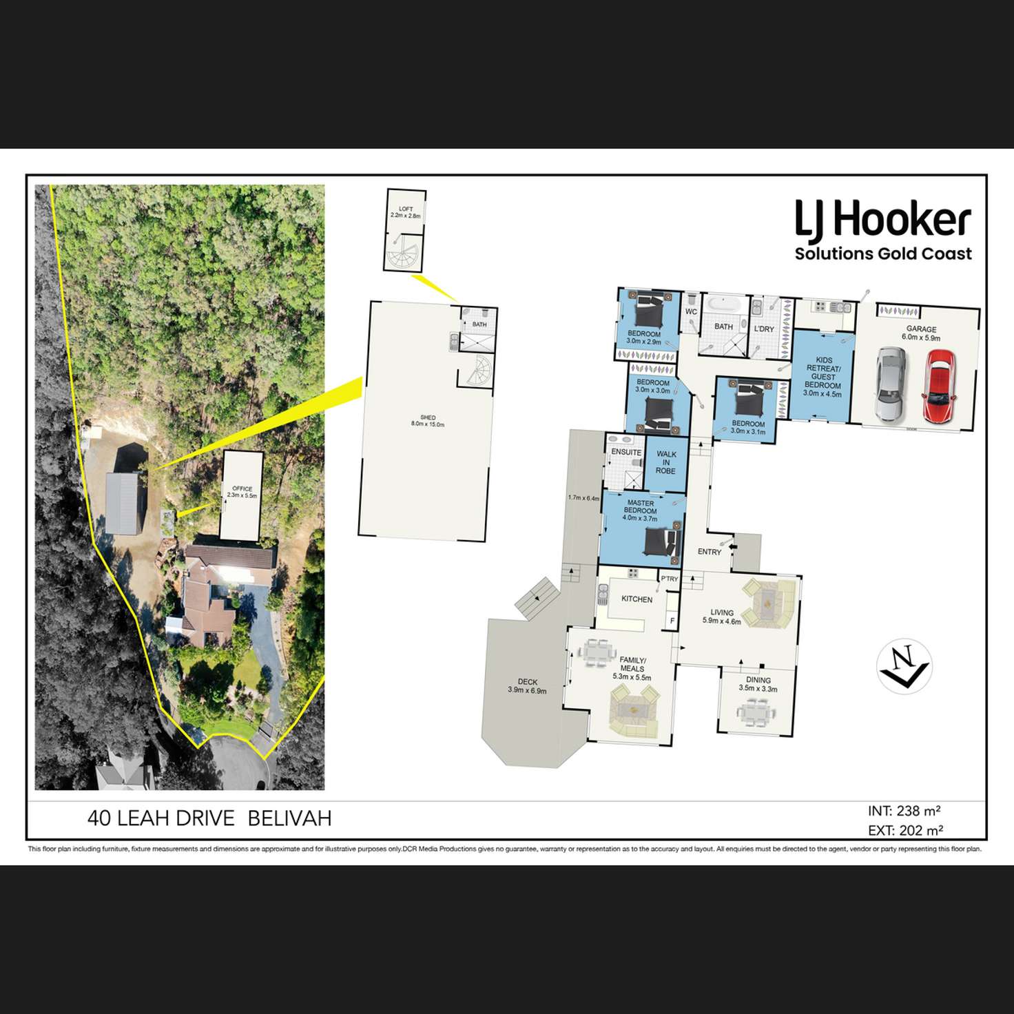 Floorplan of Homely acreageSemiRural listing, 40 Leah Drive, Belivah QLD 4207