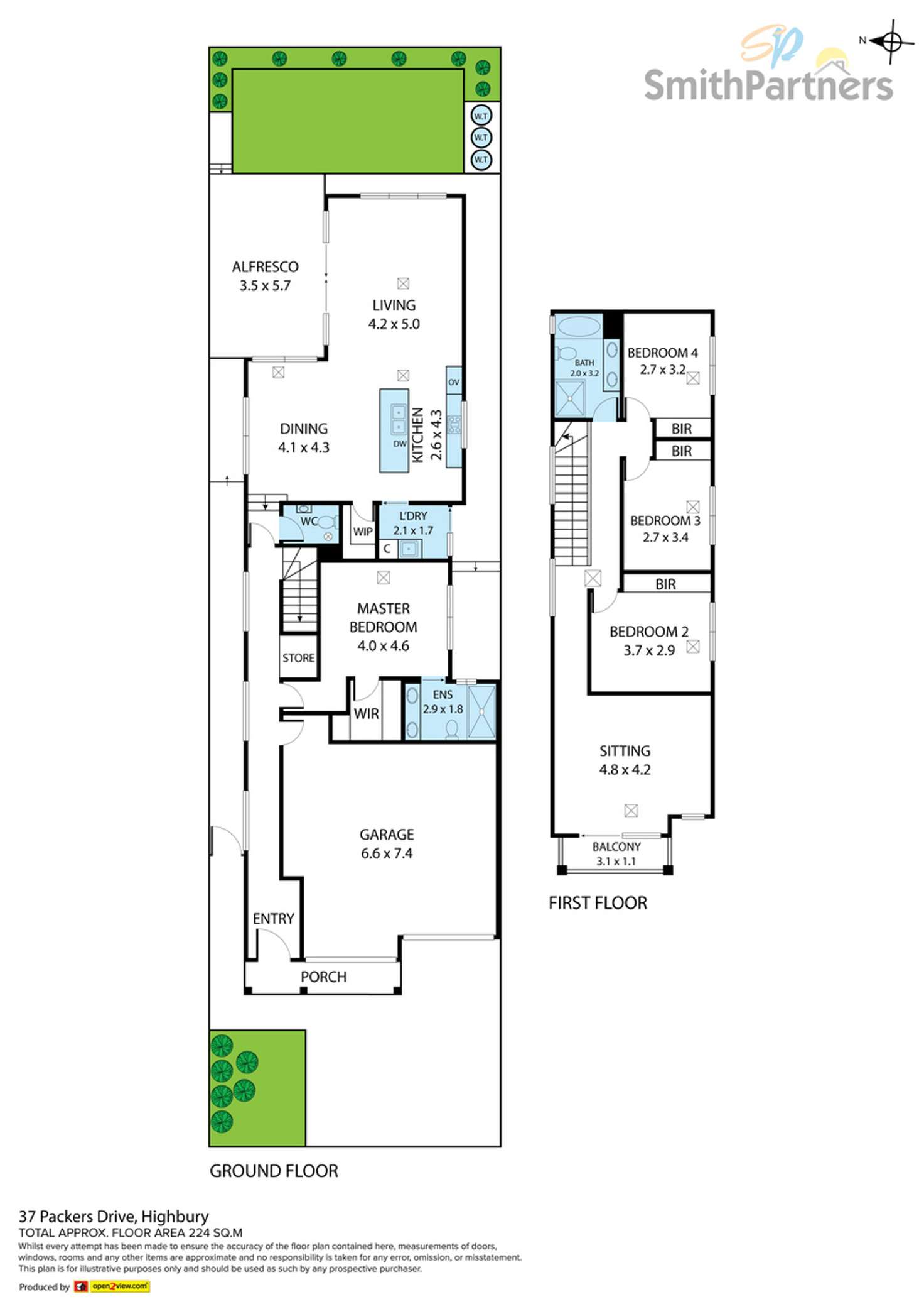 Floorplan of Homely house listing, 37 Packers Drive, Highbury SA 5089