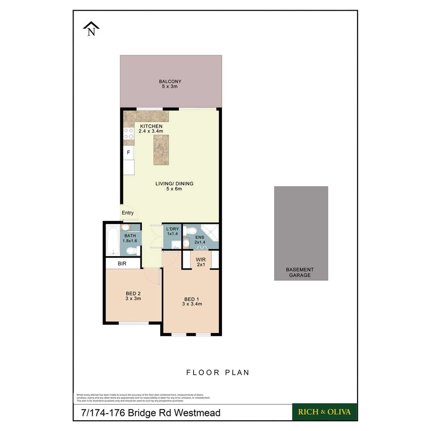 Floorplan of Homely apartment listing, 7/174 Bridge Road, Westmead NSW 2145