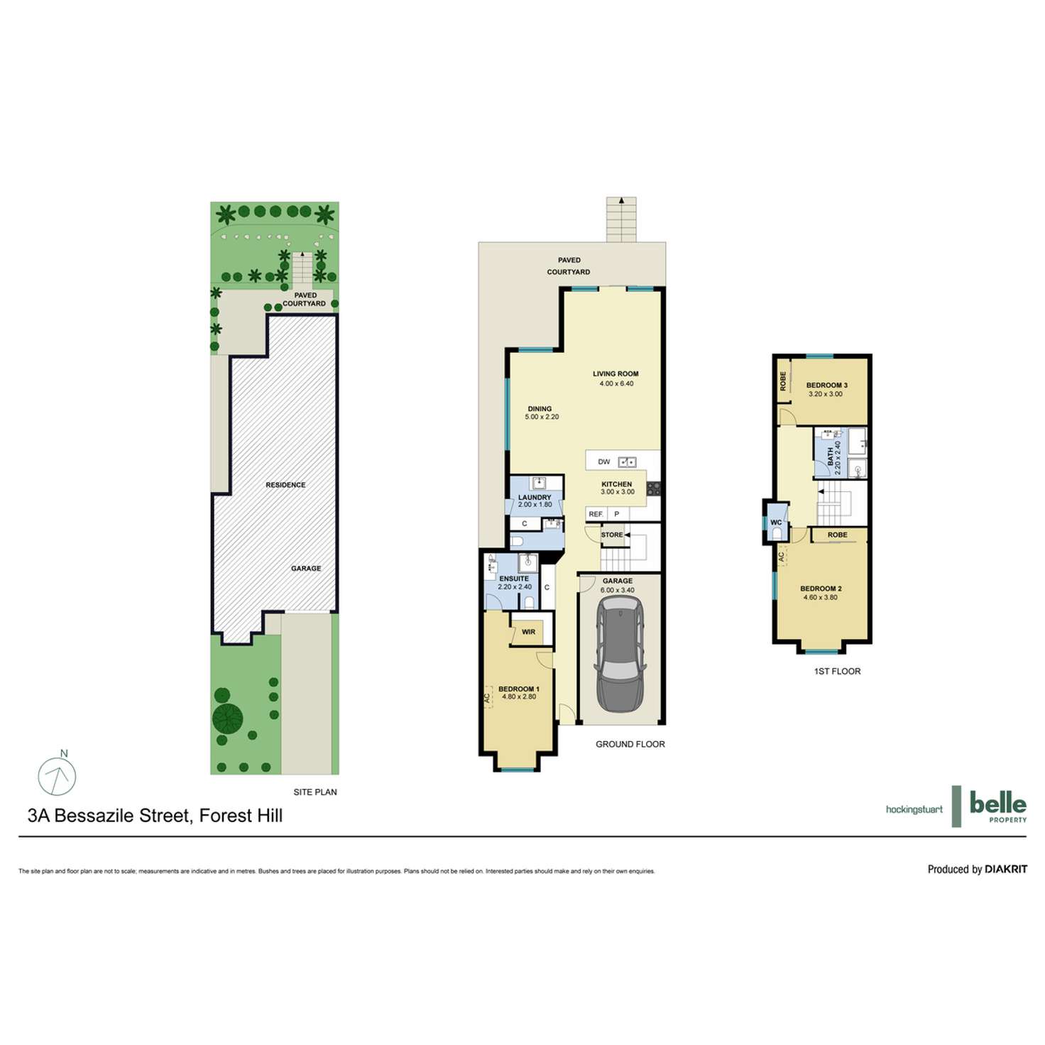 Floorplan of Homely townhouse listing, 3A Bessazile Avenue, Forest Hill VIC 3131