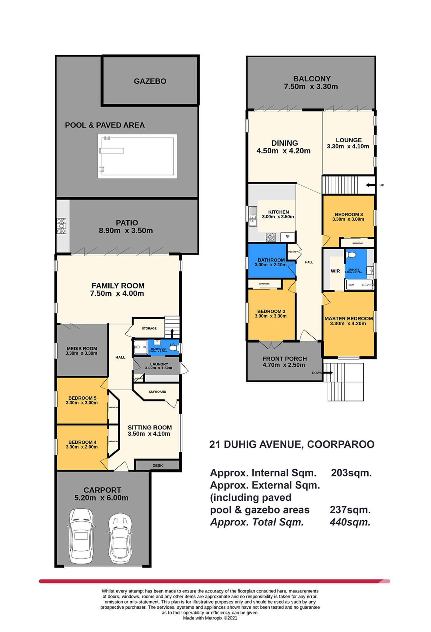 Floorplan of Homely house listing, 21 Duhig Avenue, Coorparoo QLD 4151