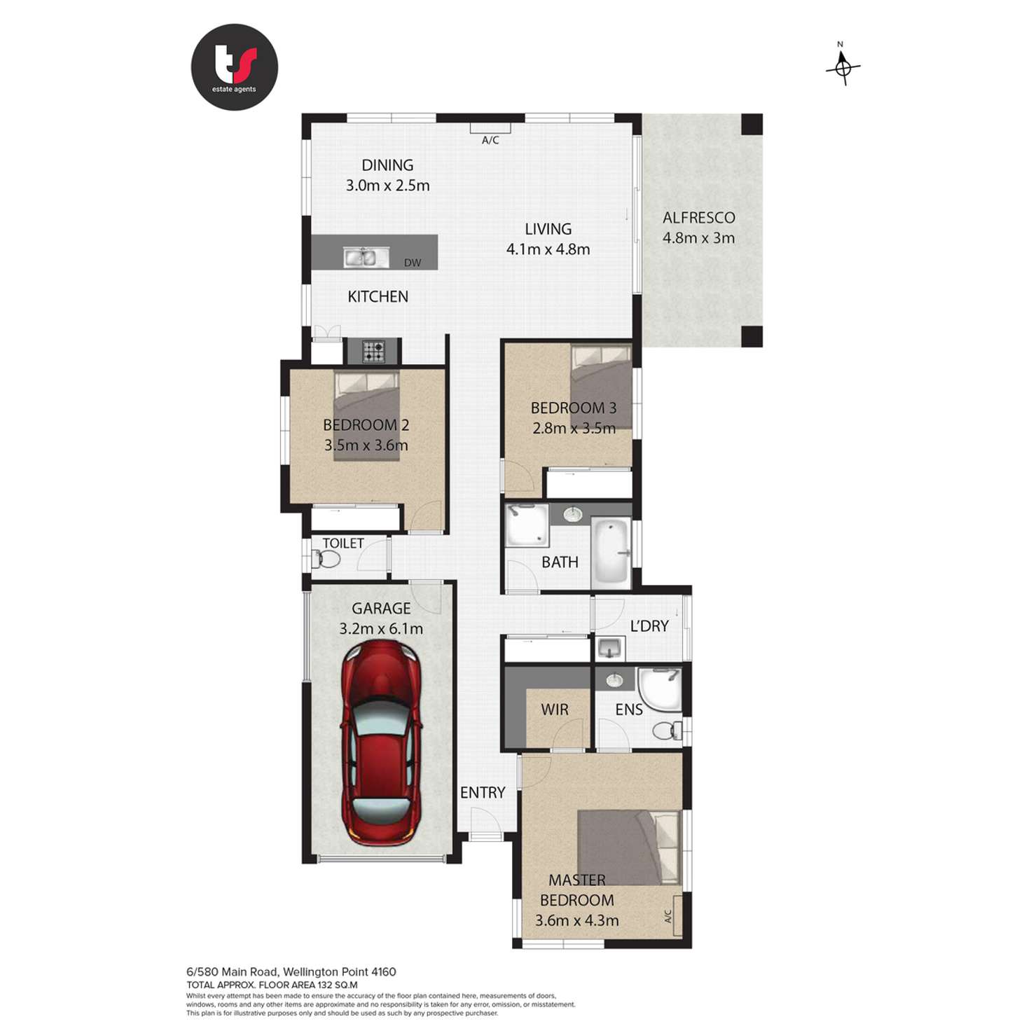 Floorplan of Homely house listing, 6/580 Main Road, Wellington Point QLD 4160