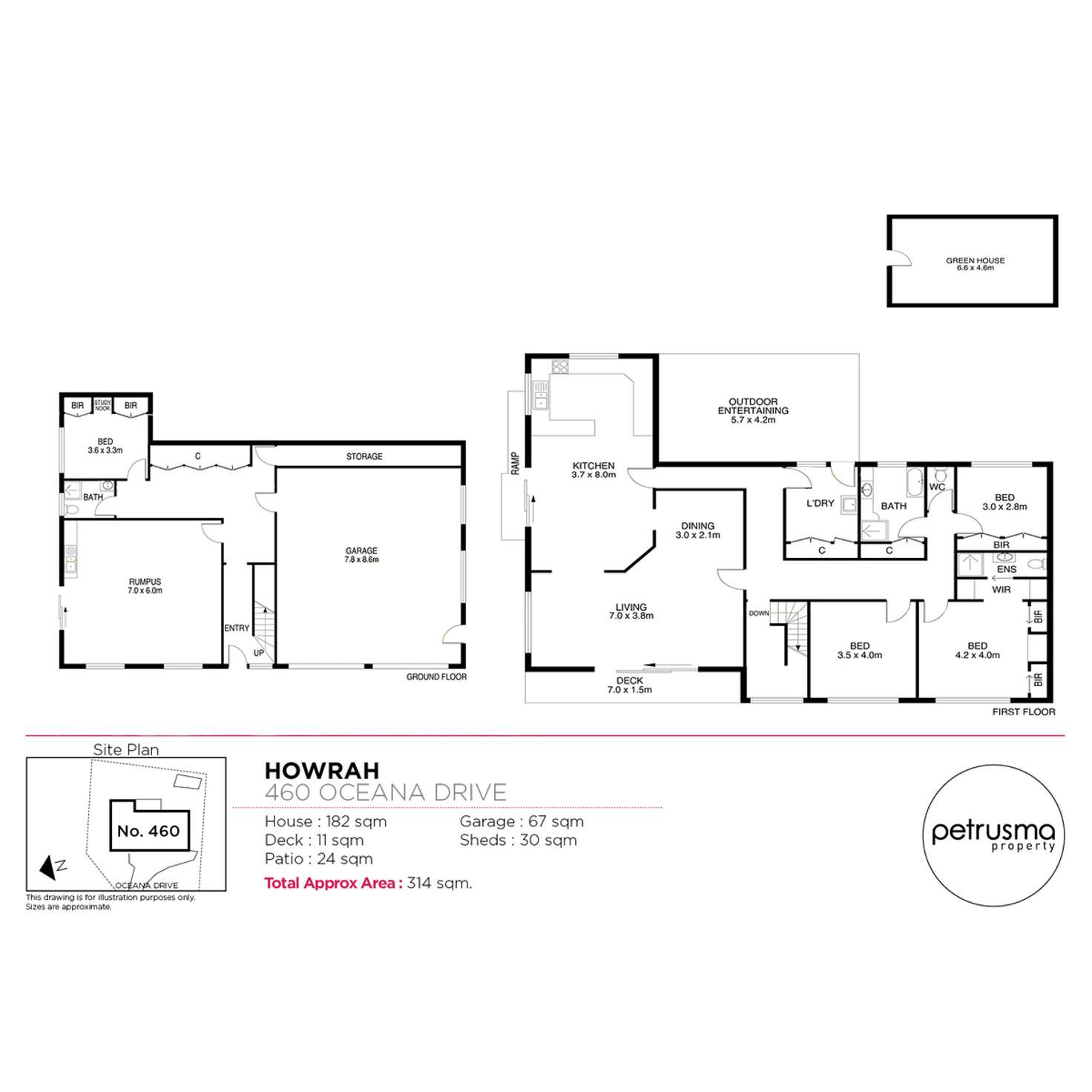 Floorplan of Homely house listing, 460 Oceana Drive, Howrah TAS 7018
