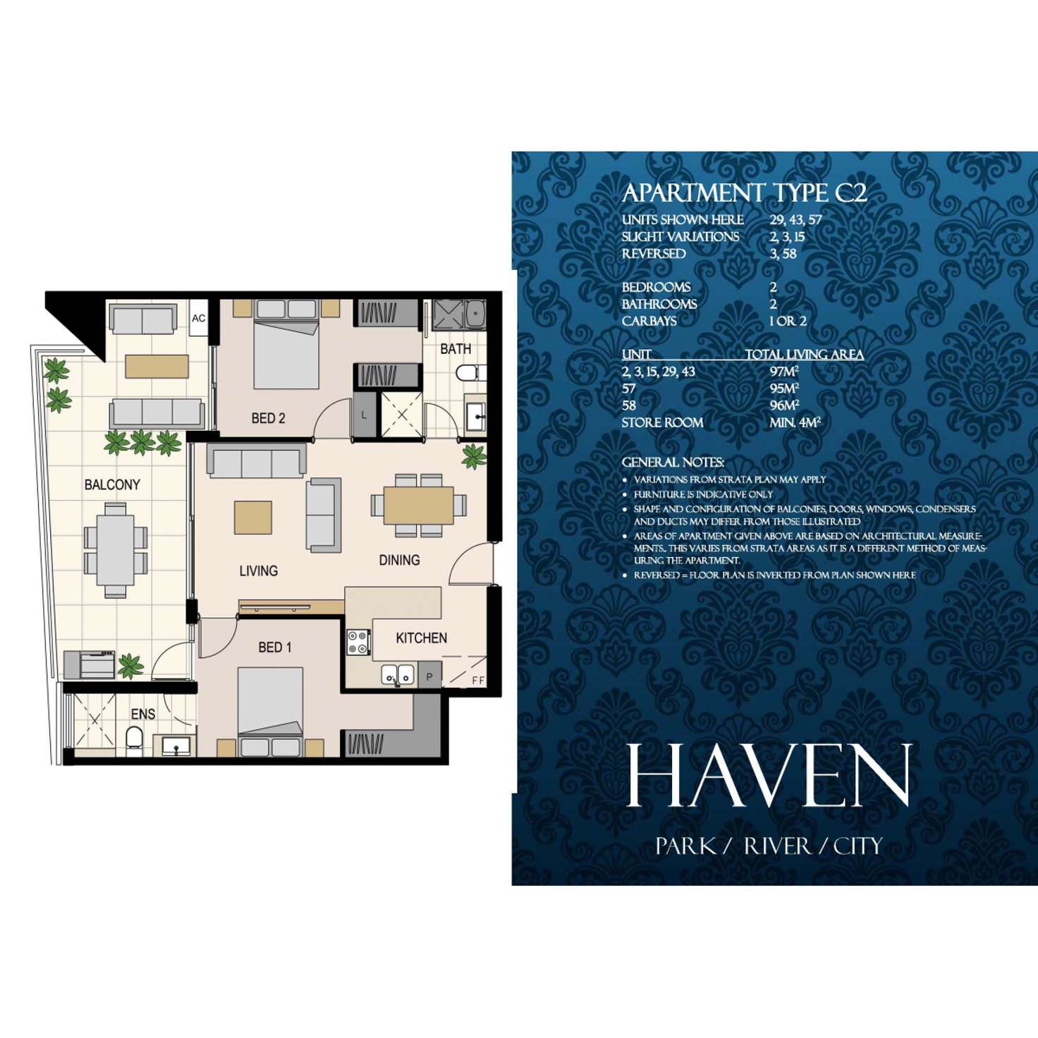 Floorplan of Homely apartment listing, 58/43 Wickham Street, East Perth WA 6004