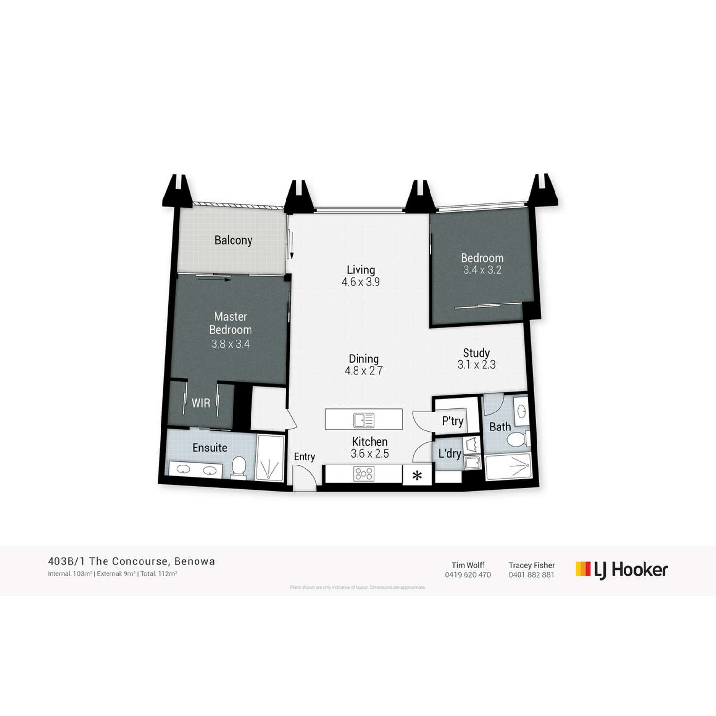 Floorplan of Homely apartment listing, 403B/1 The Concourse, Benowa QLD 4217