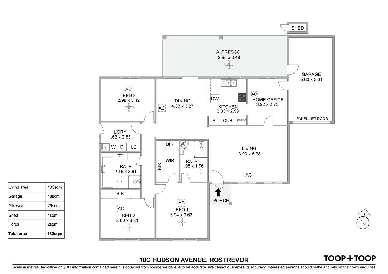 Floorplan of Homely house listing, 10C Hudson Avenue, Rostrevor SA 5073