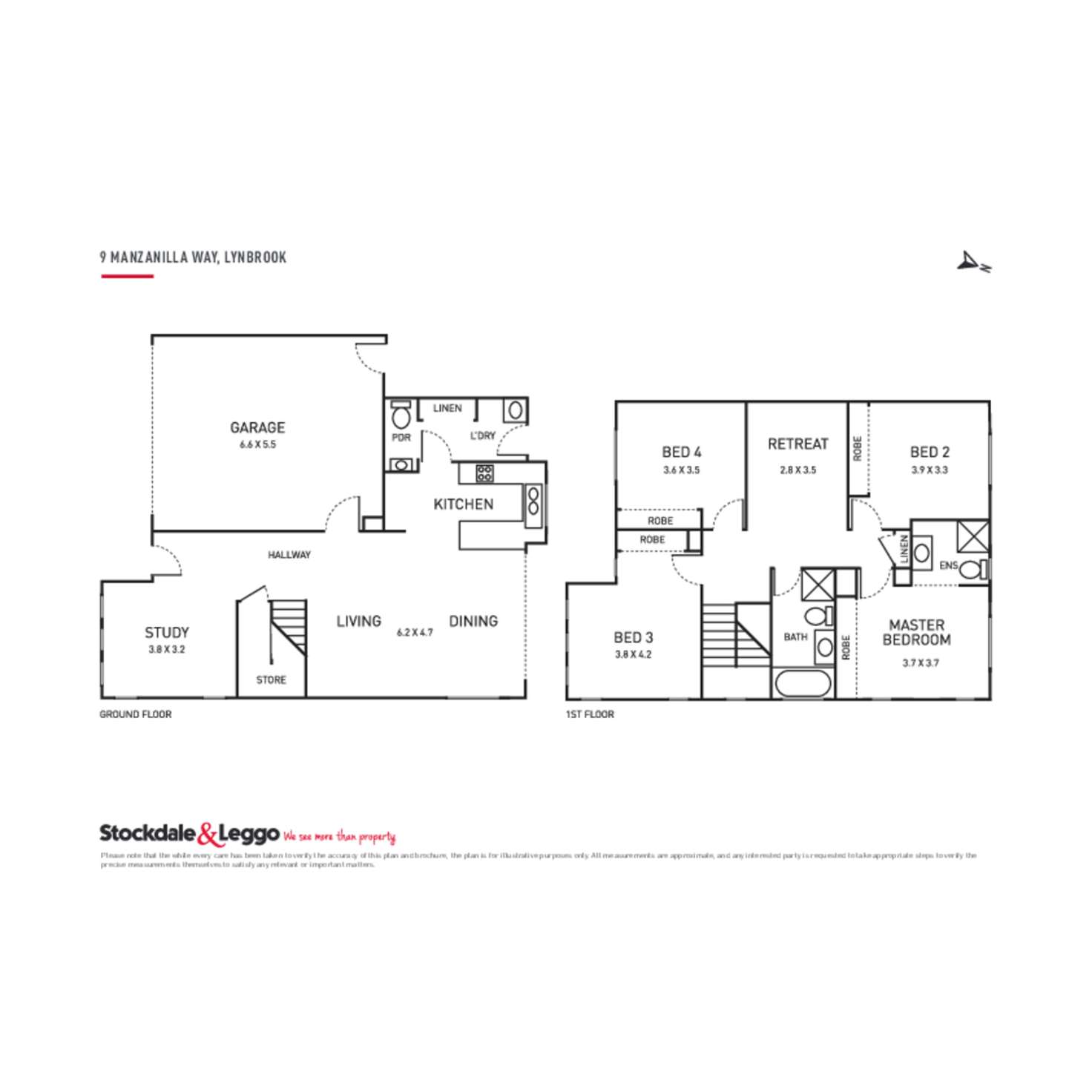Floorplan of Homely house listing, 9 Manzanilla Way, Lynbrook VIC 3975