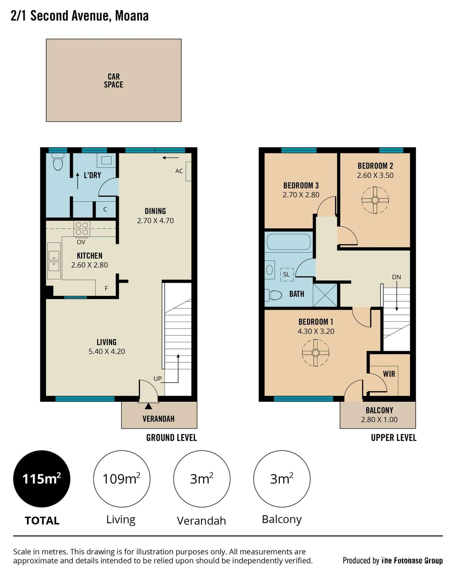 Floorplan of Homely house listing, 2/1 Second Avenue, Moana SA 5169
