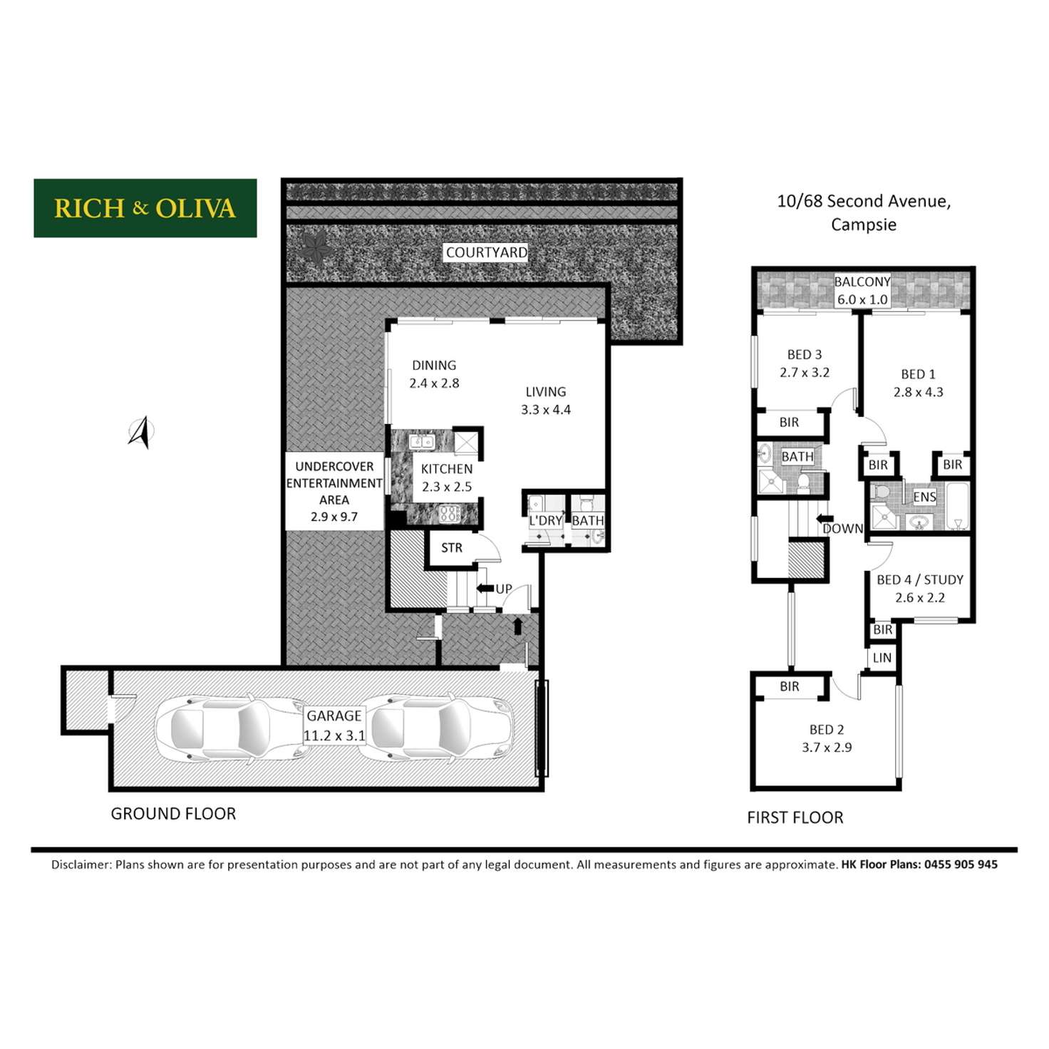 Floorplan of Homely townhouse listing, 10/68 Second Avenue, Campsie NSW 2194