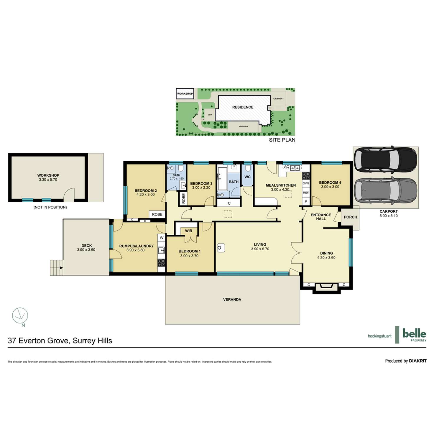 Floorplan of Homely house listing, 37 Everton Grove, Surrey Hills VIC 3127
