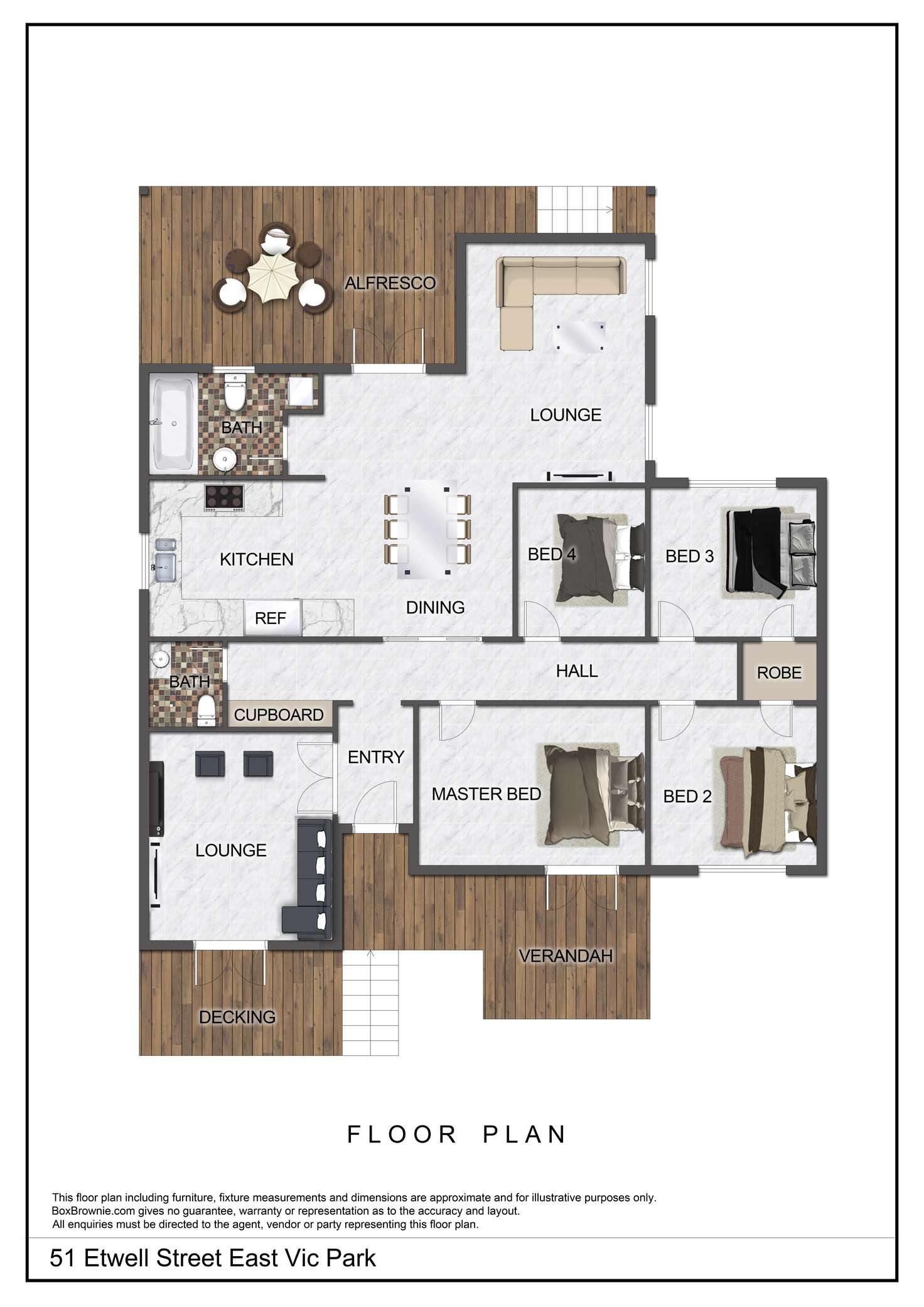 Floorplan of Homely house listing, 51 Etwell Street, East Victoria Park WA 6101