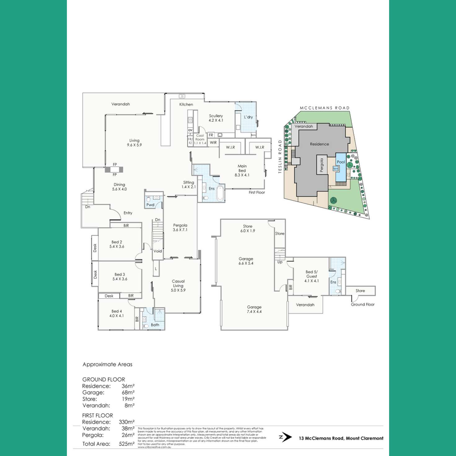 Floorplan of Homely house listing, 13 McClemans Road, Mount Claremont WA 6010