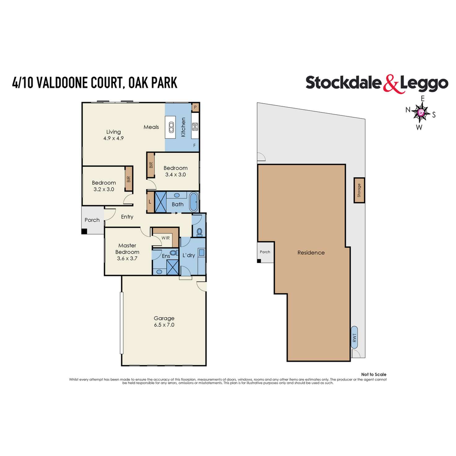 Floorplan of Homely villa listing, 4/10 Valdoone Court, Oak Park VIC 3046