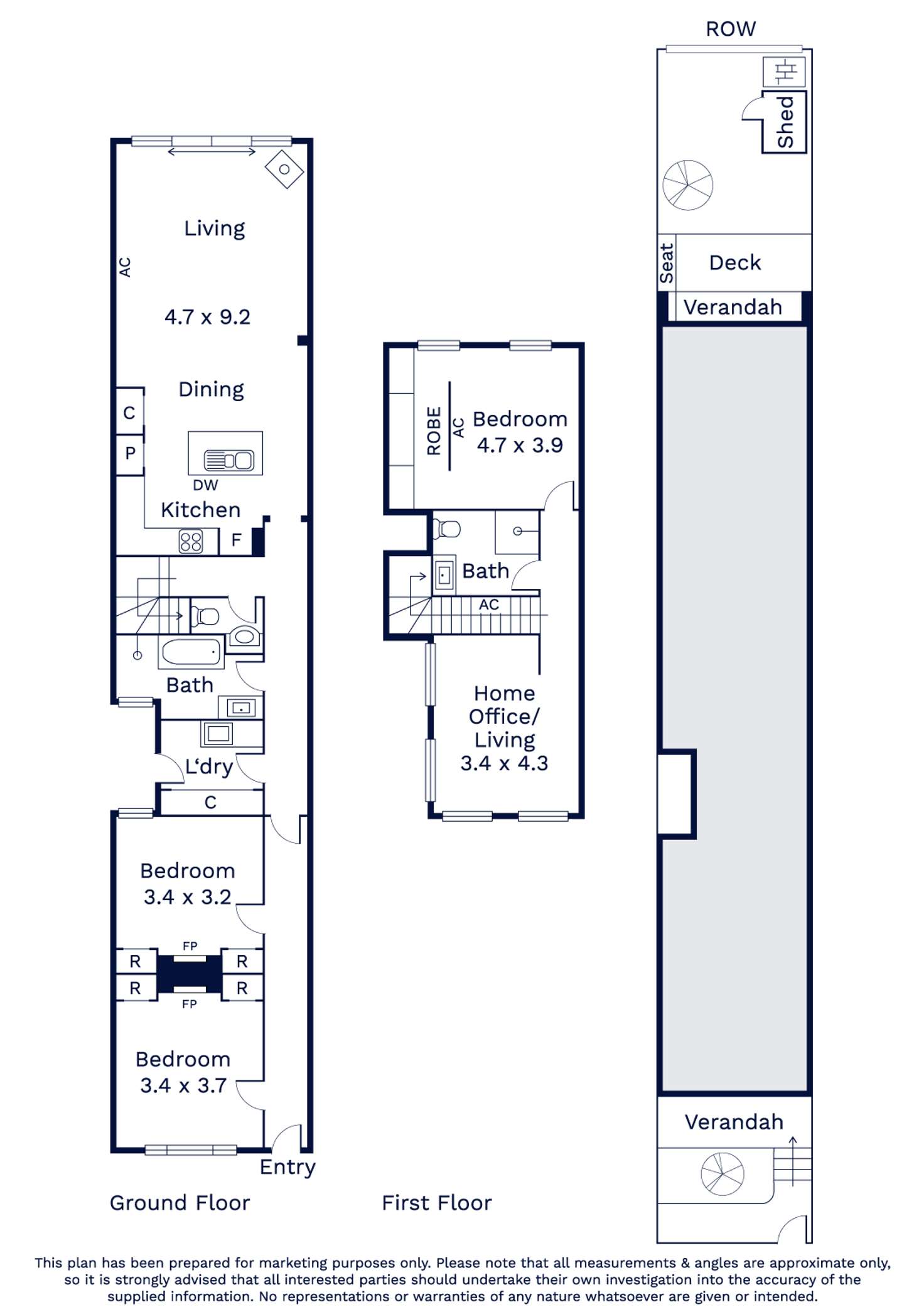 Floorplan of Homely house listing, 18 Ormond Street, Kensington VIC 3031