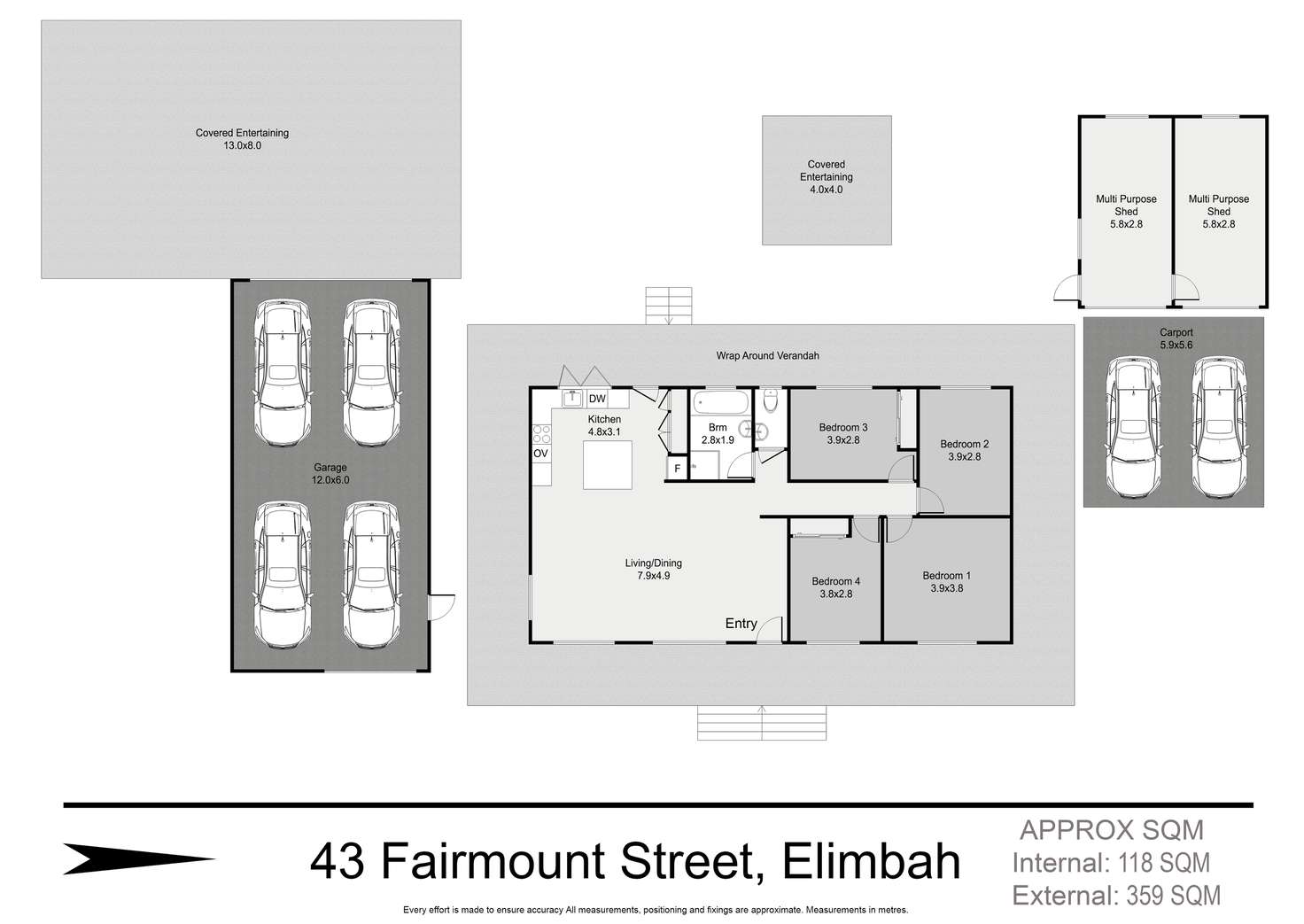 Floorplan of Homely house listing, 43 Fairmount Street, Elimbah QLD 4516