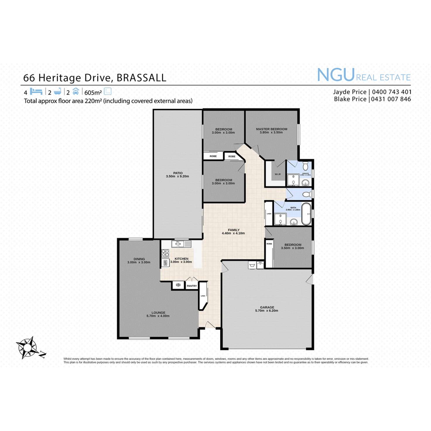 Floorplan of Homely house listing, 66 Heritage Drive, Brassall QLD 4305