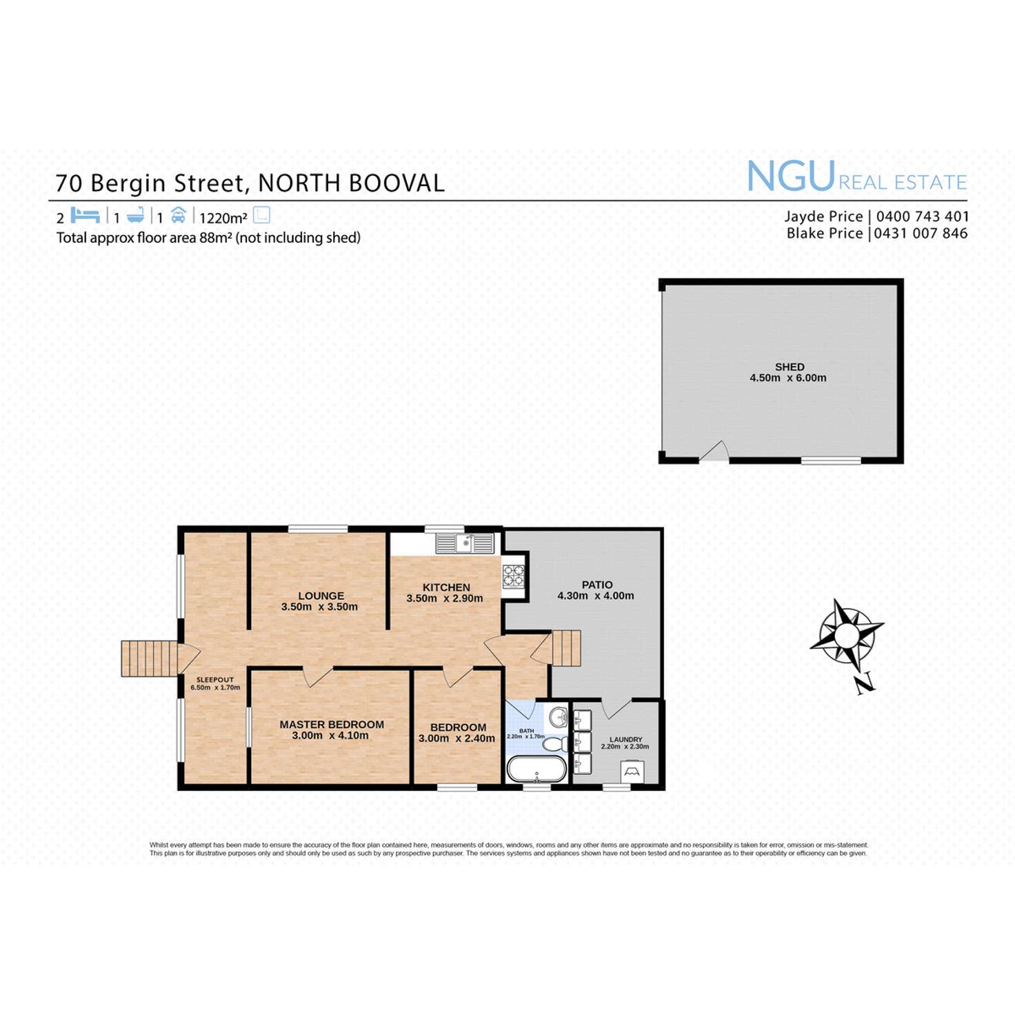 Floorplan of Homely house listing, 70 Bergin Street, North Booval QLD 4304
