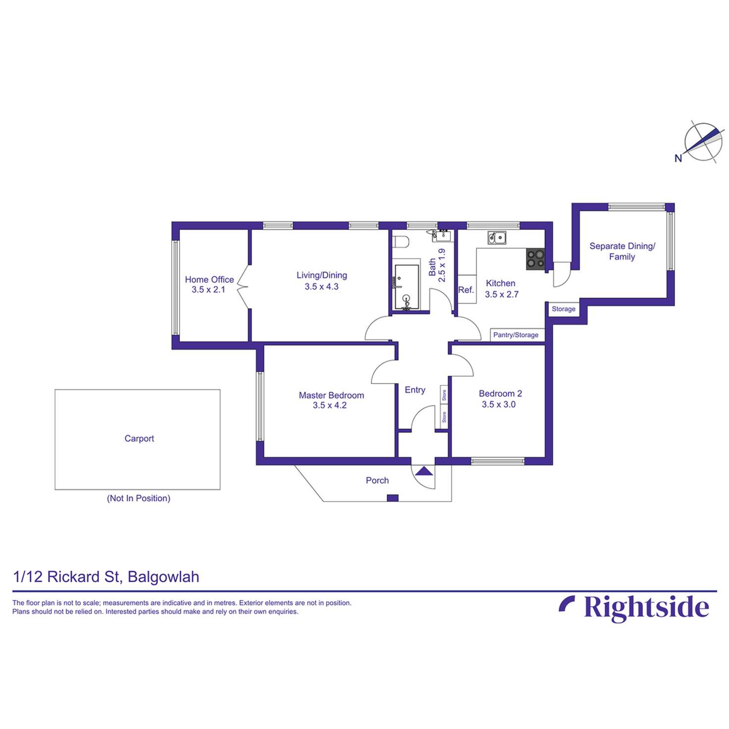 Floorplan of Homely apartment listing, 1/12 Rickard Street, Balgowlah NSW 2093