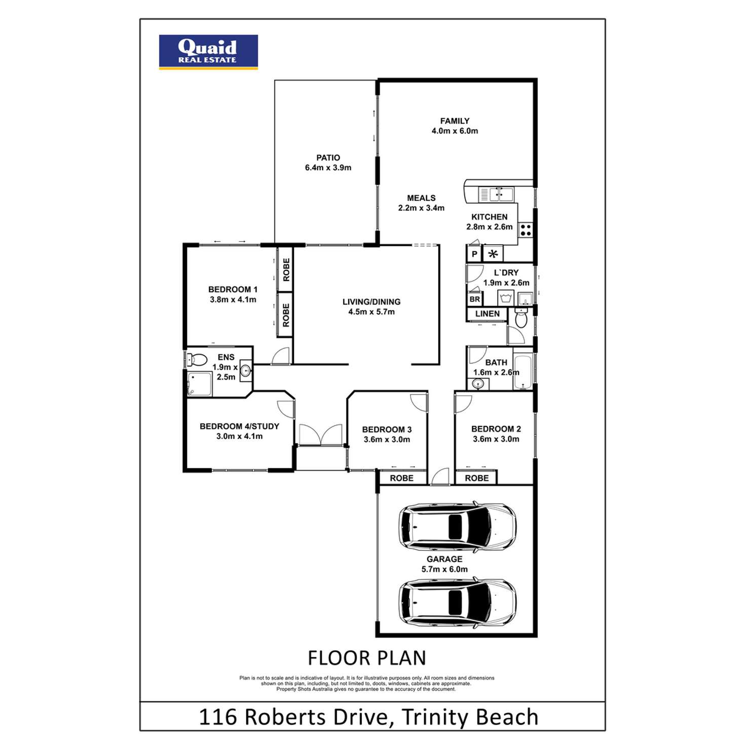 Floorplan of Homely house listing, 116 Roberts Drive, Trinity Beach QLD 4879